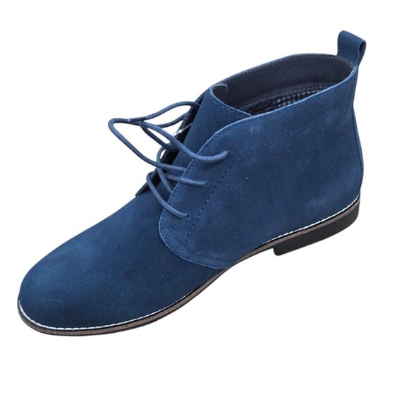 White Mountain Women Auburn Lace Up Ankle Boots Navy Blue 10M Casual All Seasons - Picture 5 of 16